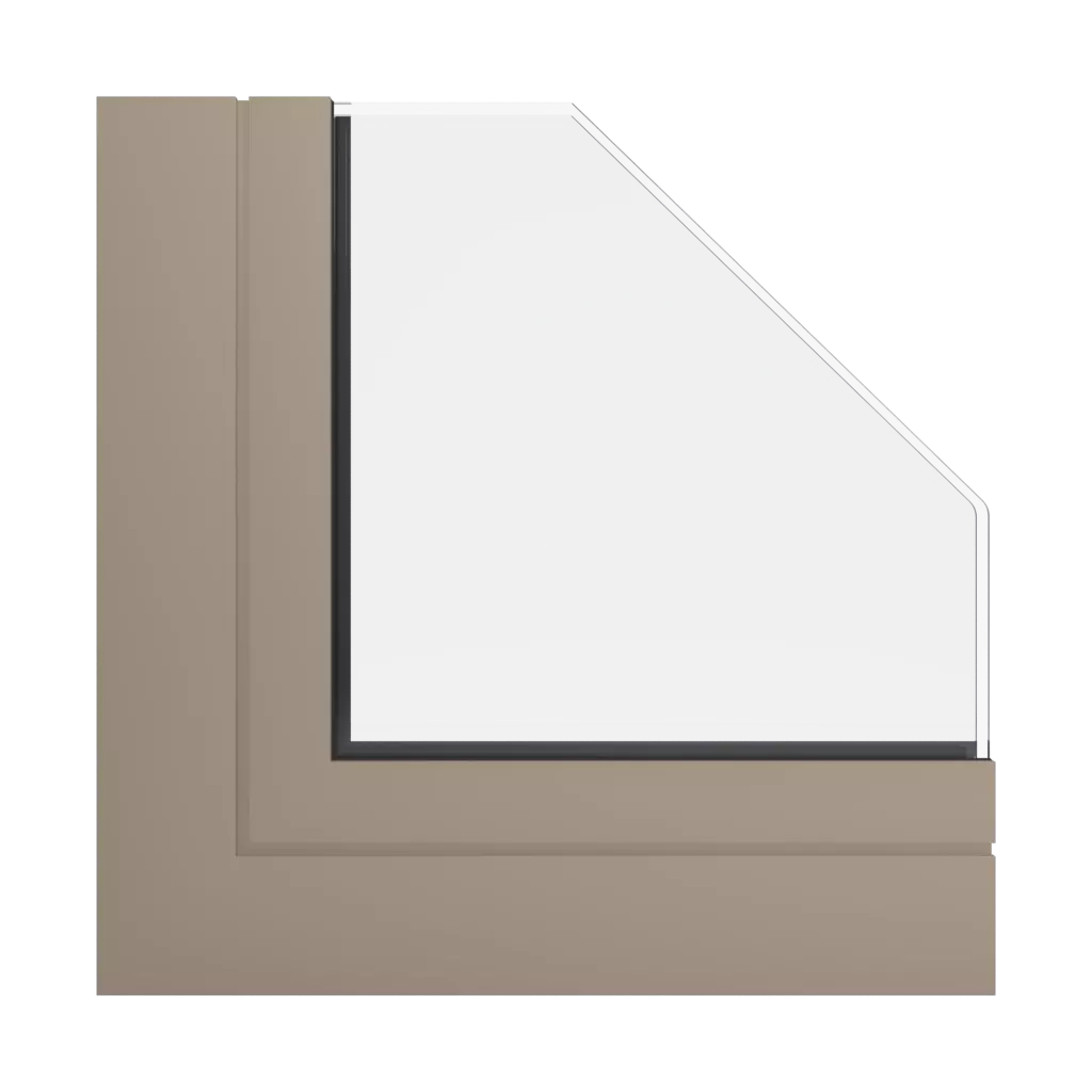 RAL 1019 Grey beige windows window-profiles aluprof mb-70-hi