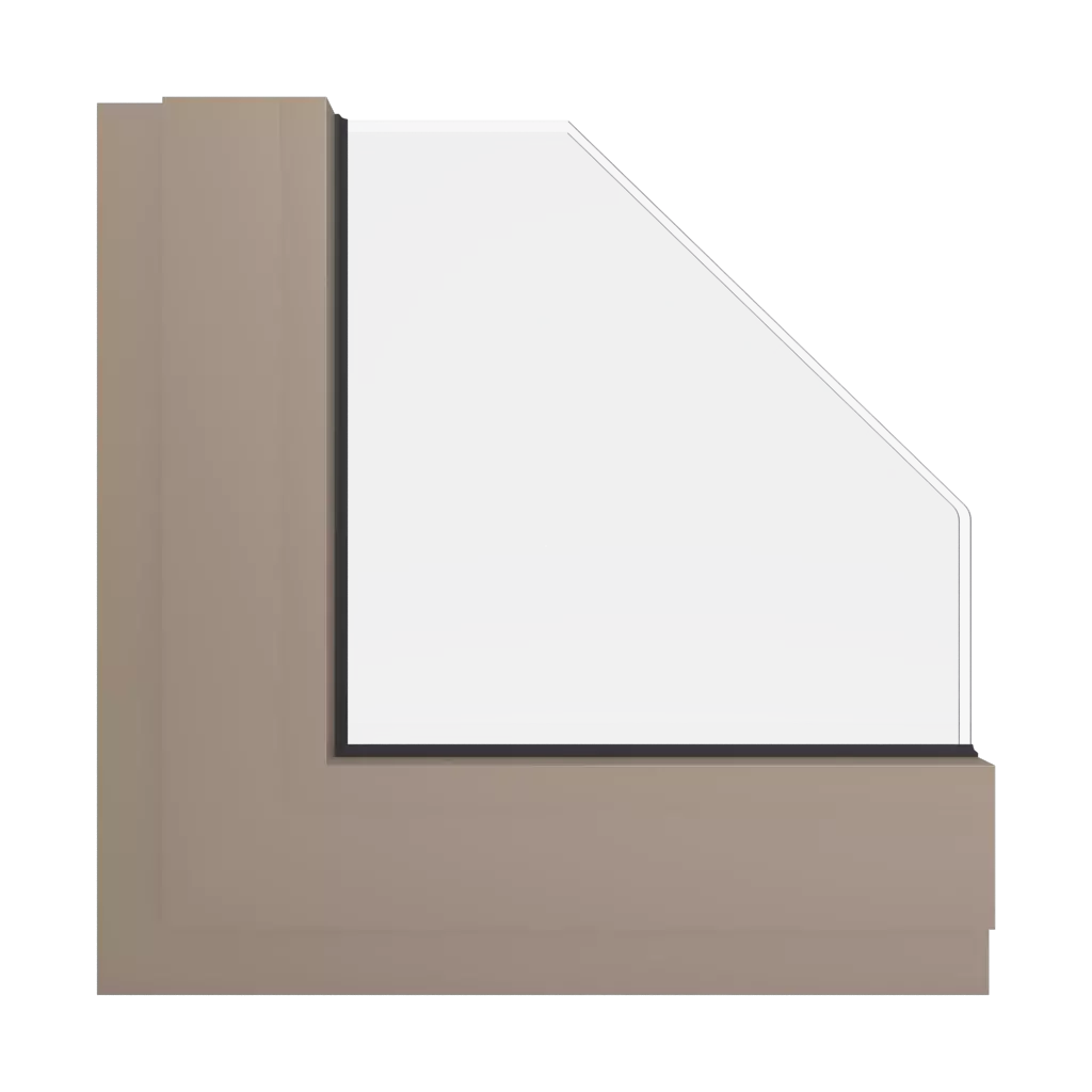 RAL 1019 Grey beige windows window-color aluminum-ral ral-1019-grey-beige interior