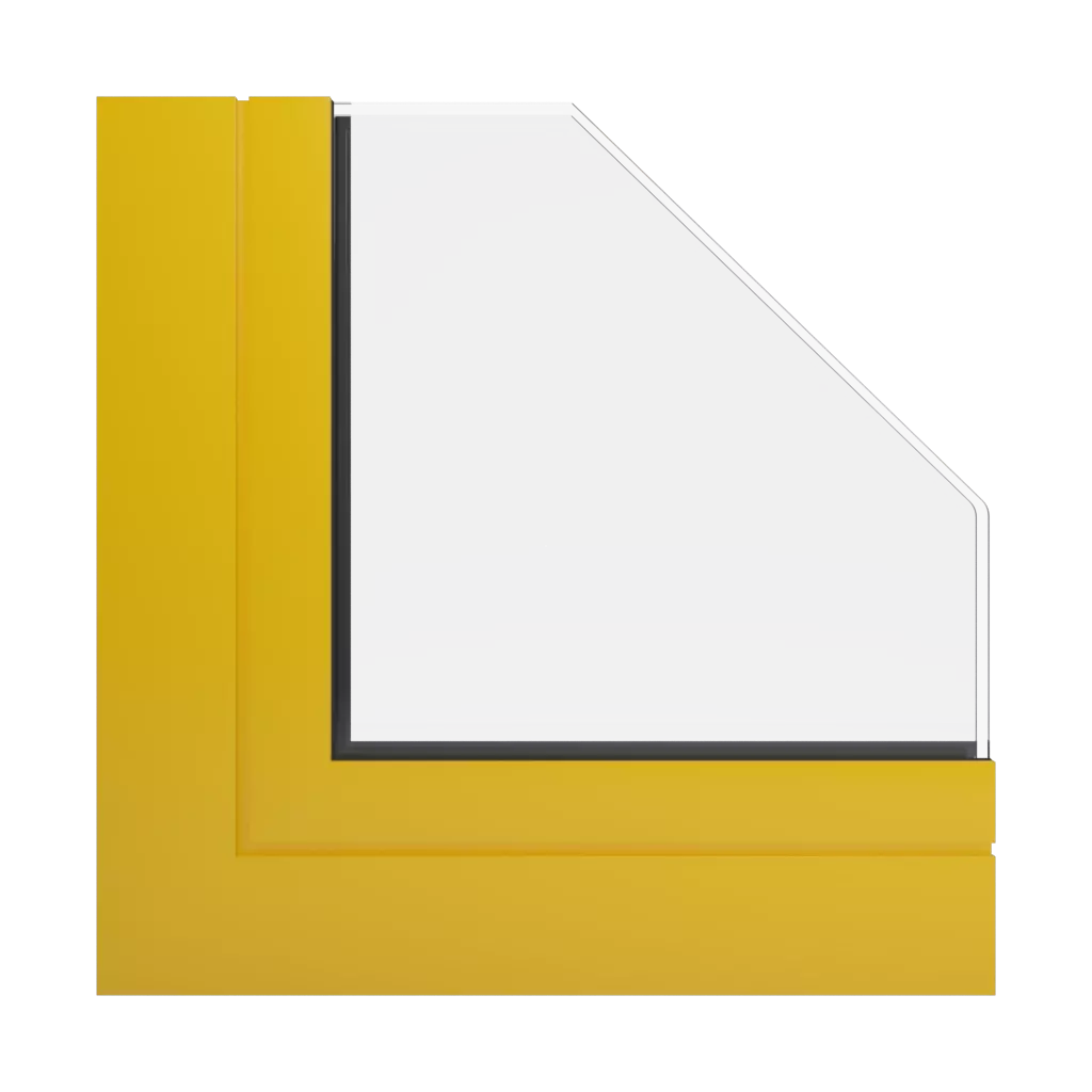 RAL 1023 Traffic yellow windows window-profiles aliplast ultraglide-%E2%9C%A8