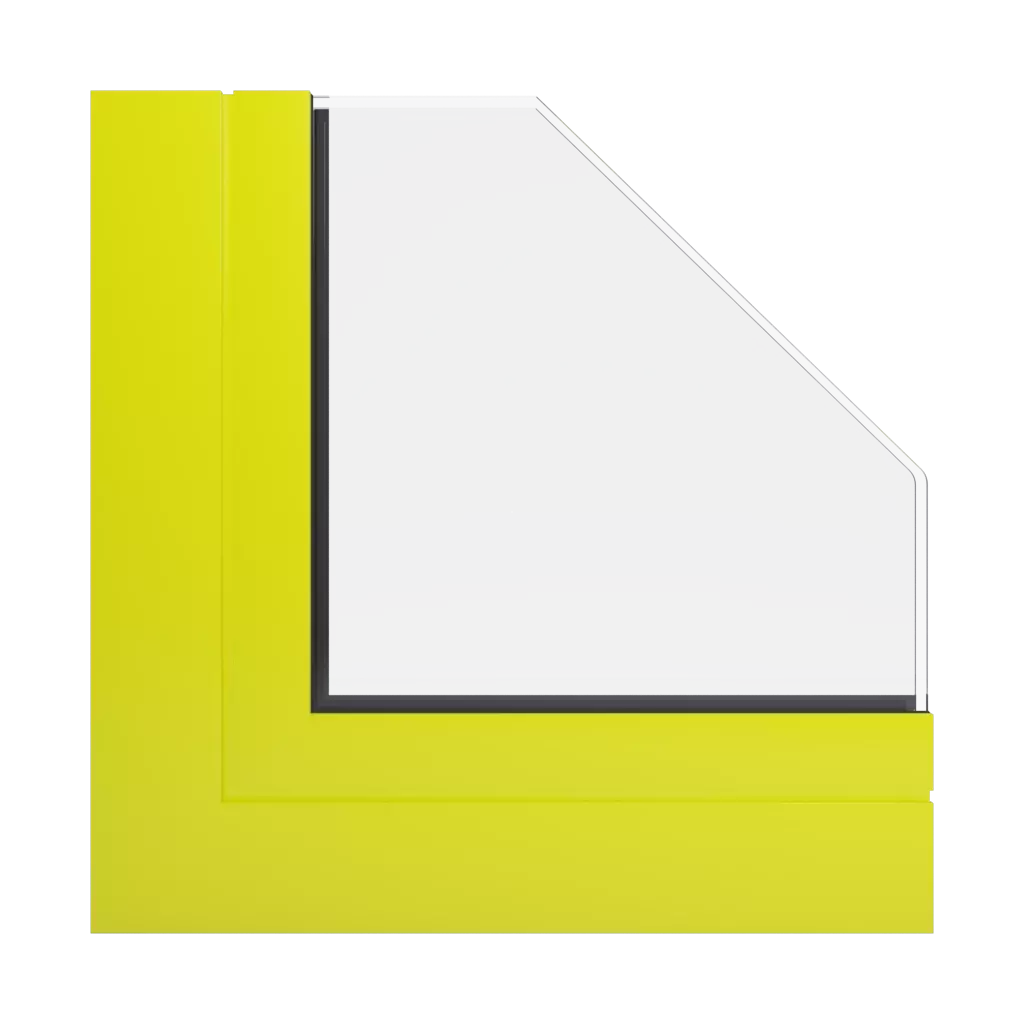 RAL 1026 Luminous yellow windows window-profiles aliplast ultraglide-%E2%9C%A8