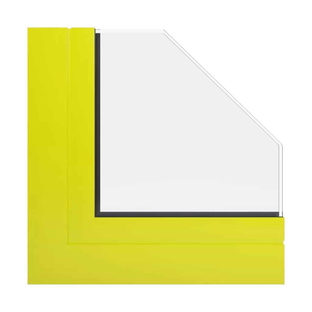 RAL 1026 Luminous yellow windows window-profiles aluprof mb-86-st