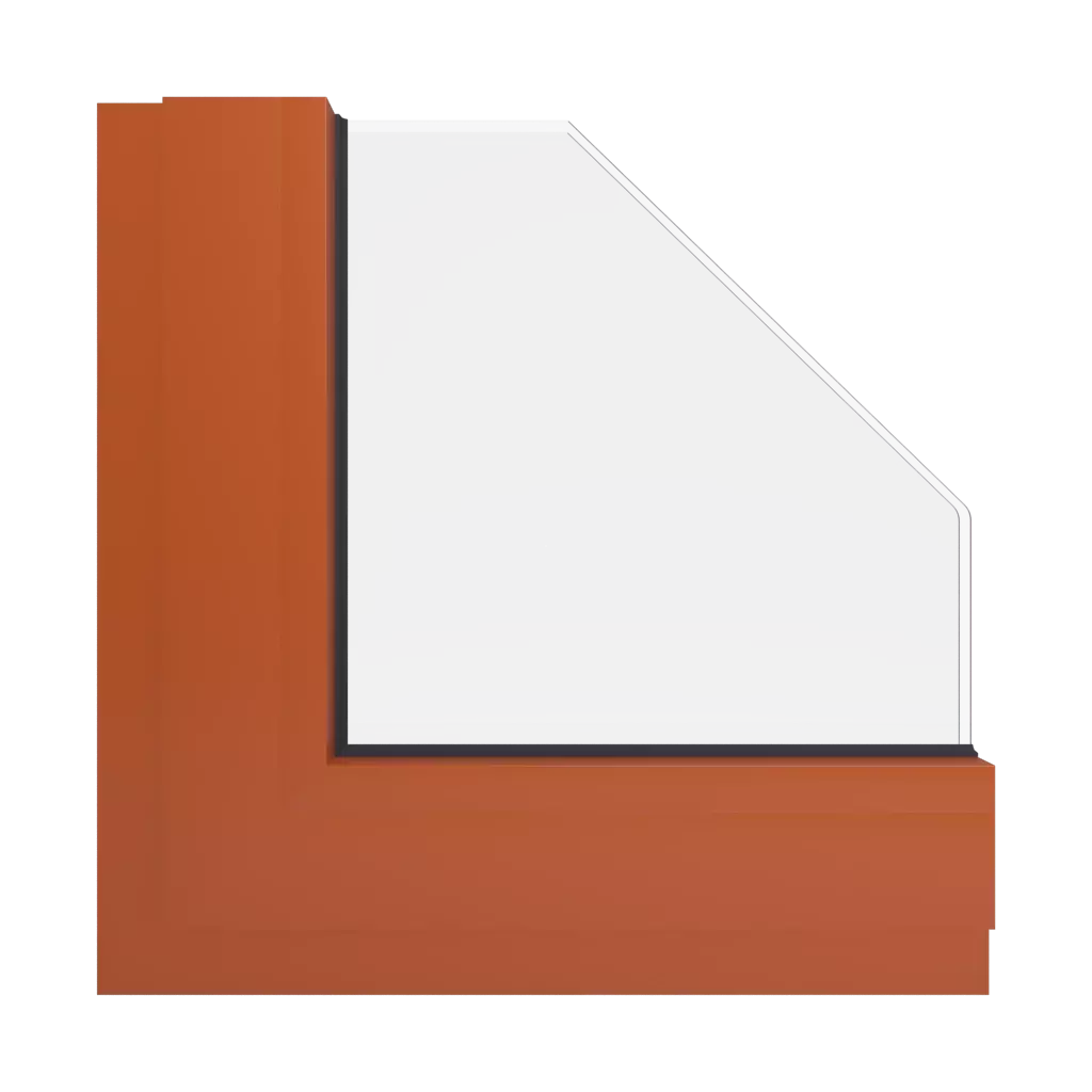 RAL 2001 Red orange windows window-color aluminum-ral ral-2001-red-orange interior