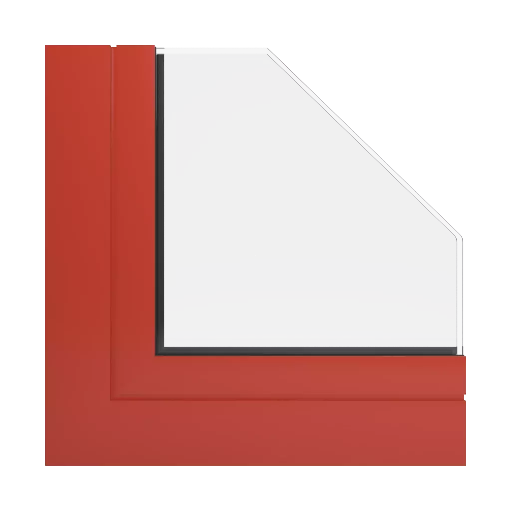 RAL 2002 Vermilion windows window-profiles aluprof mb-118ei