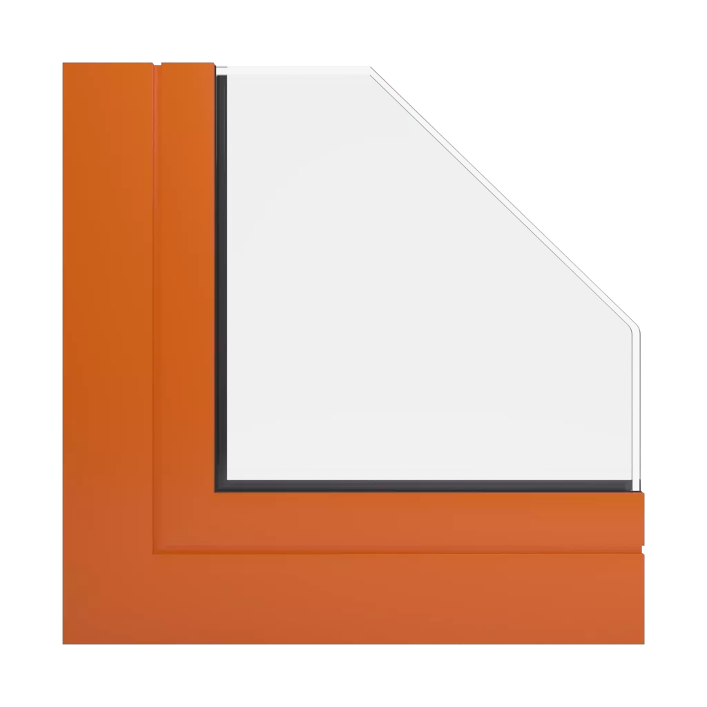 RAL 2004 Pure orange windows window-profiles aluprof mb-118ei