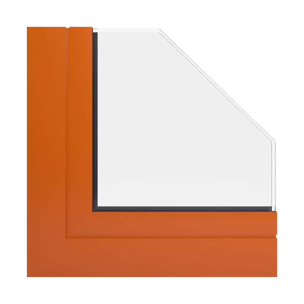 RAL 2009 Traffic orange windows window-profiles aliplast ultraglide-%E2%9C%A8