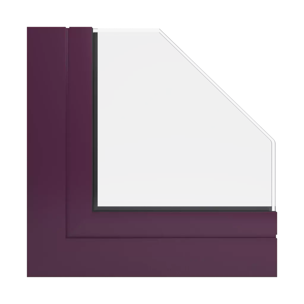 RAL 4007 Purple violet windows window-profiles ponzio pe78n