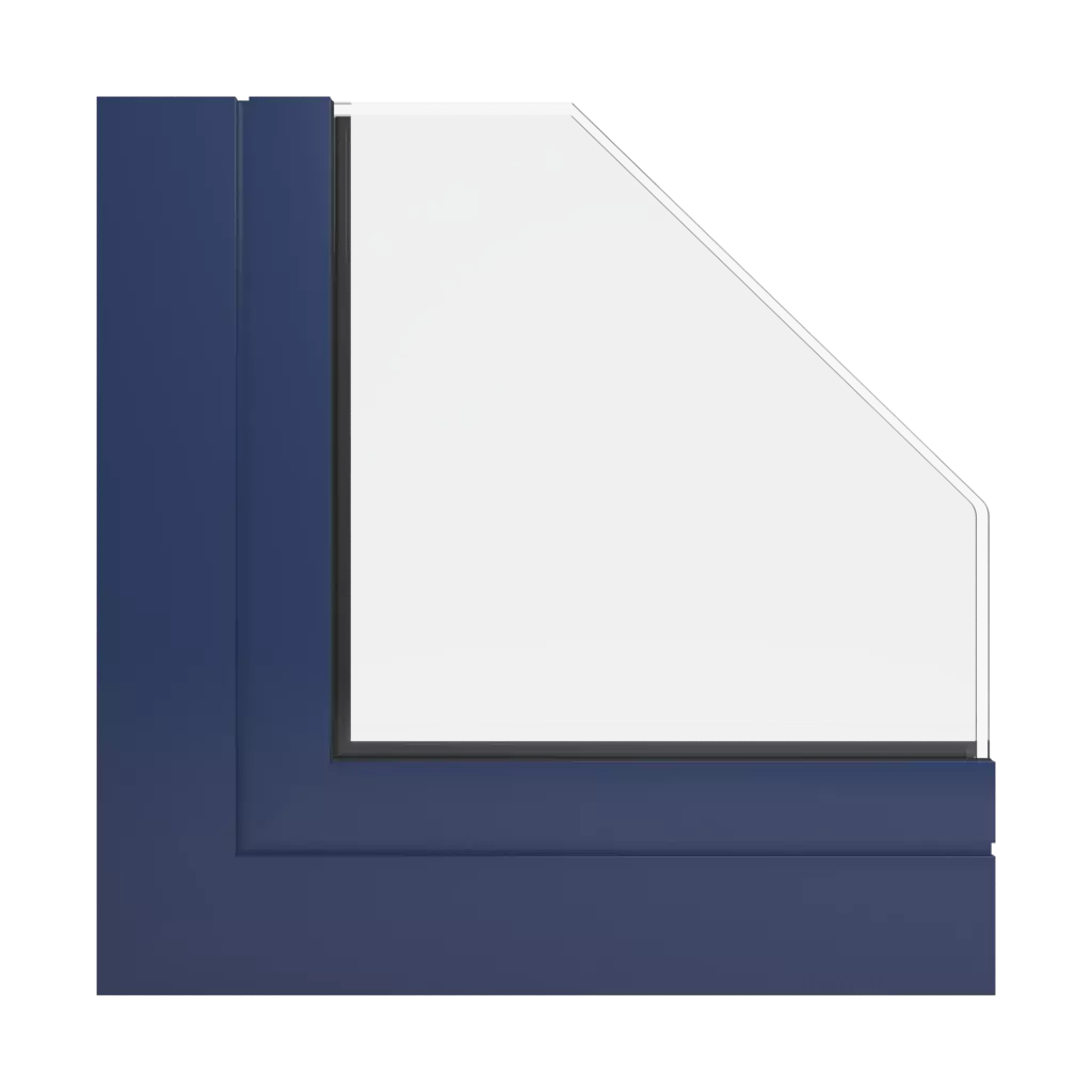 RAL 5003 Sapphire blue windows window-profiles aluprof mb-78ei