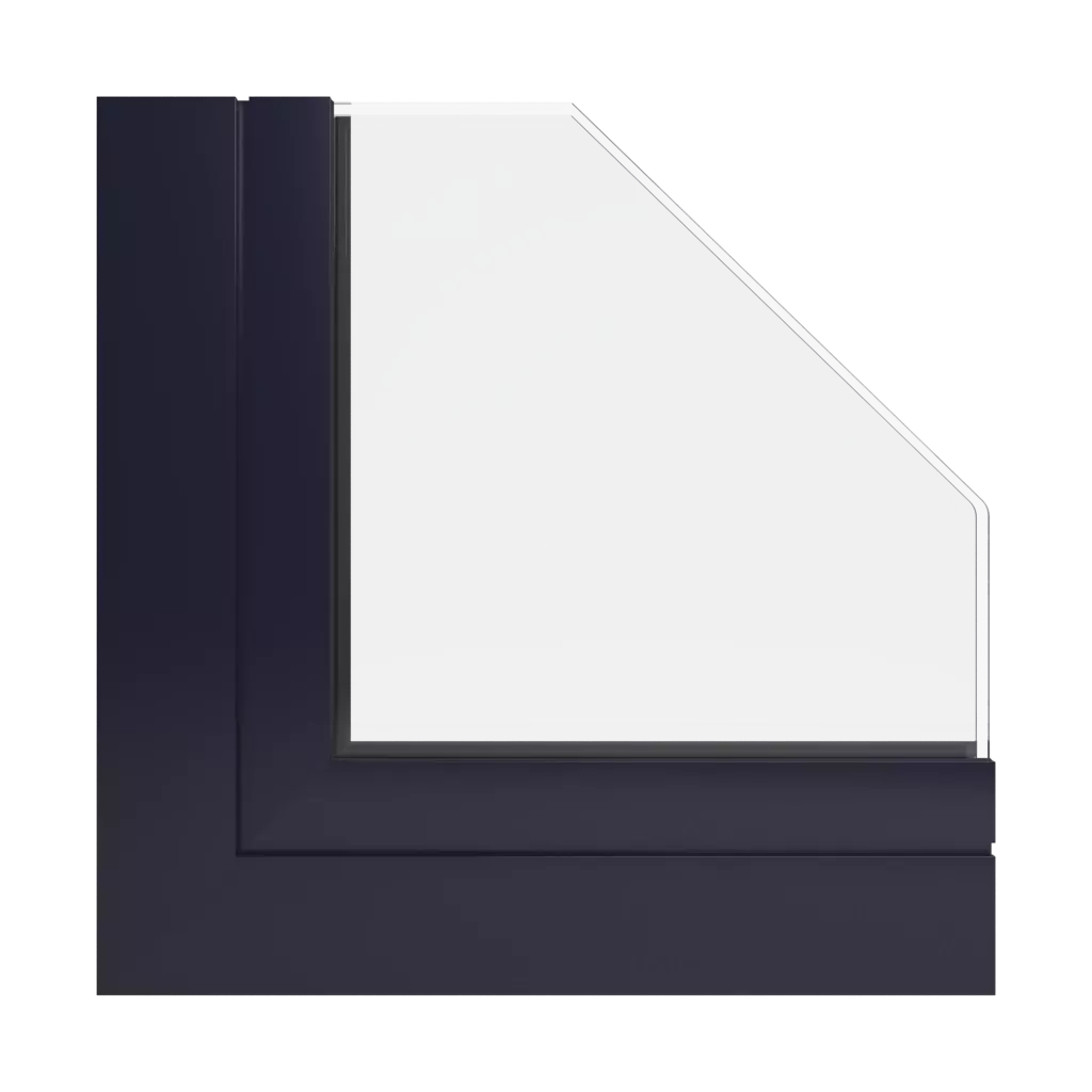 RAL 5004 Black blue windows window-profiles aliplast ultraglide-%E2%9C%A8