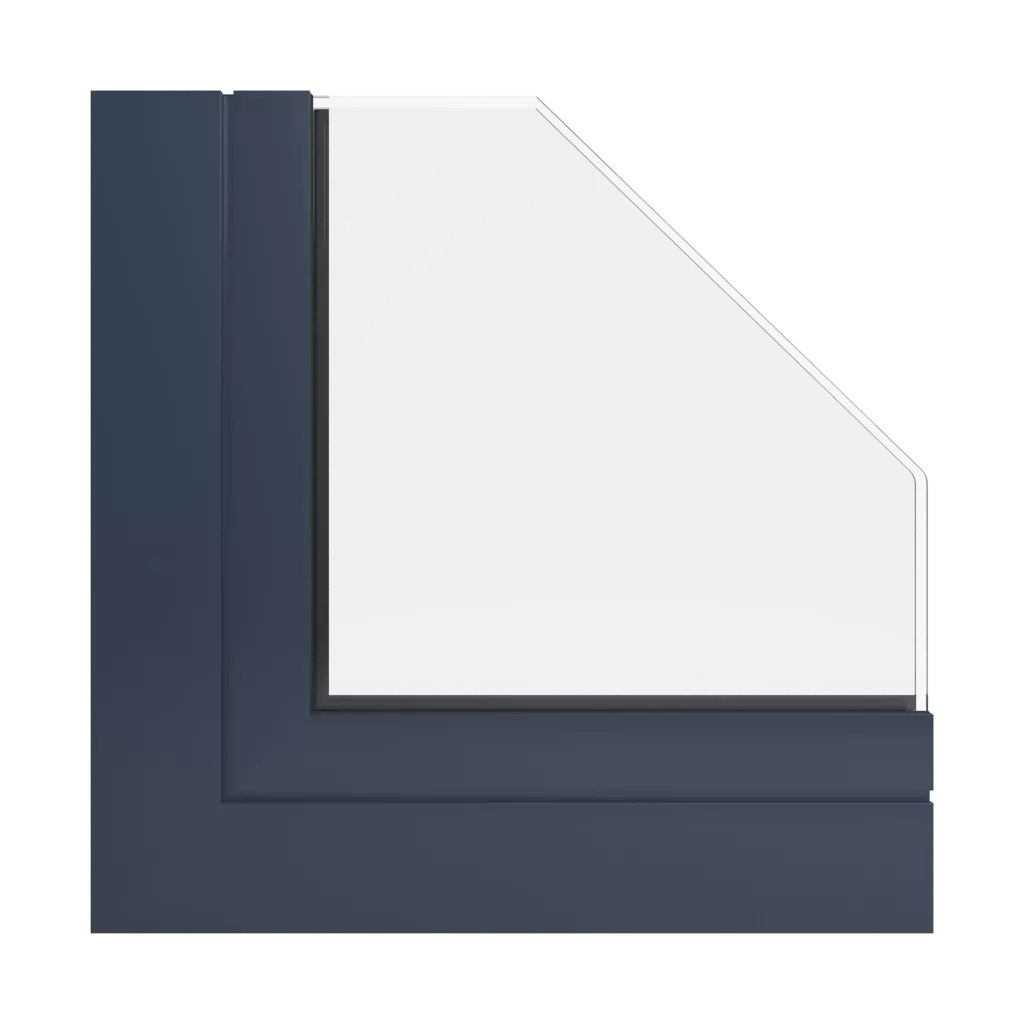 RAL 5008 Grey blue windows window-profiles ponzio pe78n