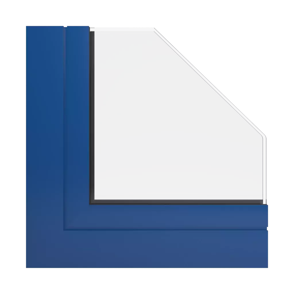 RAL 5010 Gentian blue windows window-profiles aluprof mb-86-st