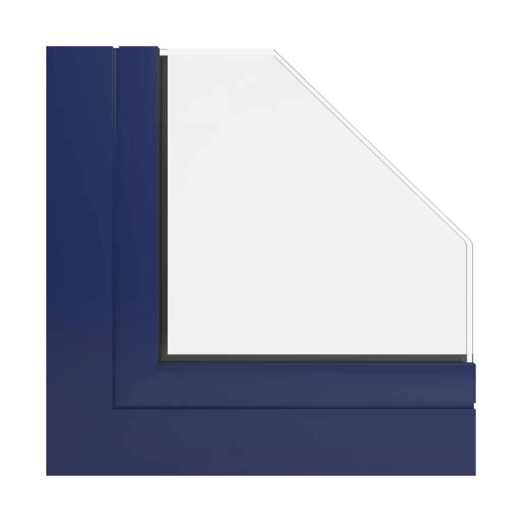 RAL 5013 Cobalt blue windows window-color ponzio-colors 