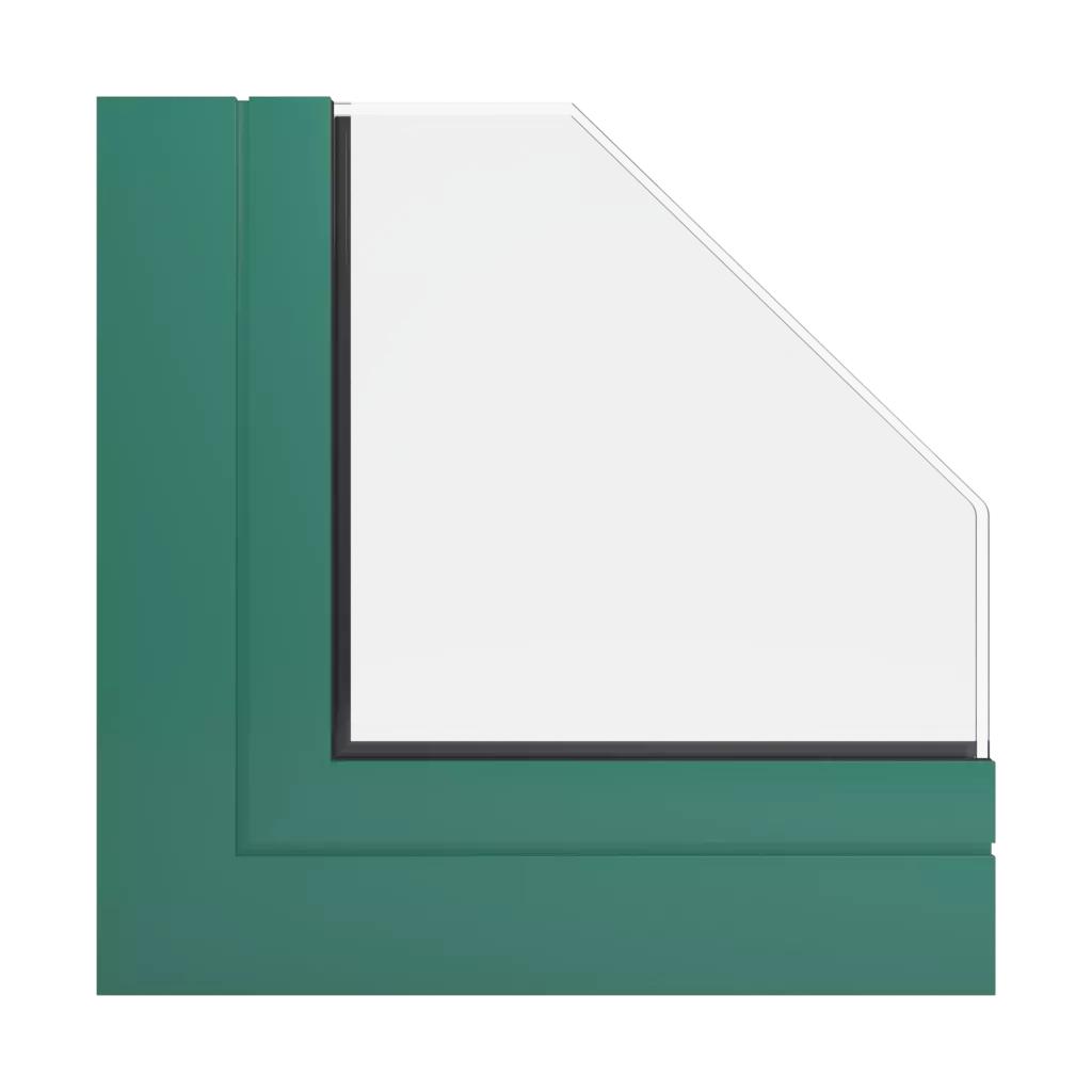 RAL 6000 Patina green products facade-windows    