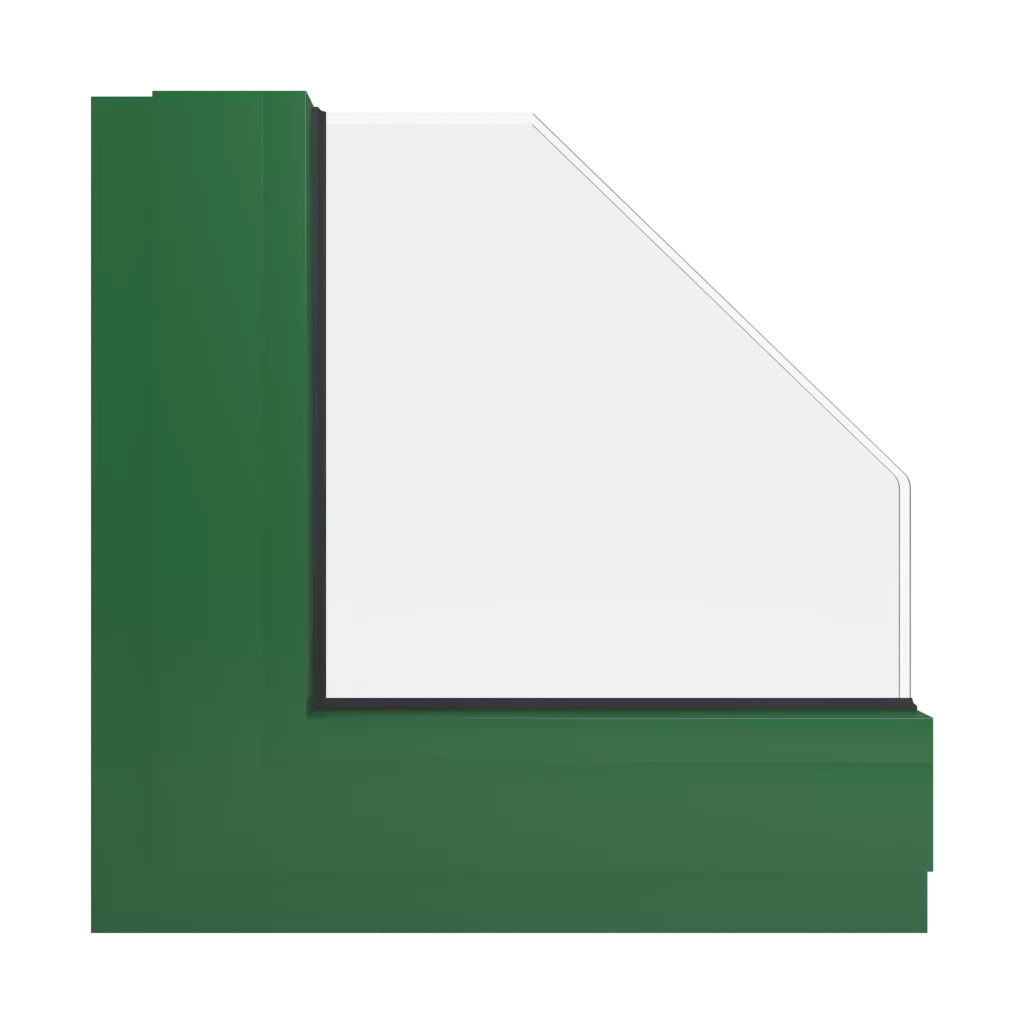 RAL 6002 Leaf green windows window-color aluminum-ral ral-6002-leaf-green interior