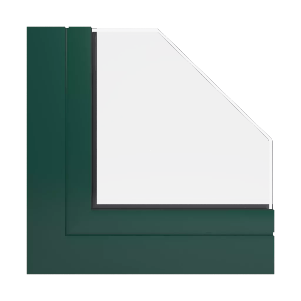 RAL 6005 Moss green windows window-profiles aliplast ultraglide-%E2%9C%A8