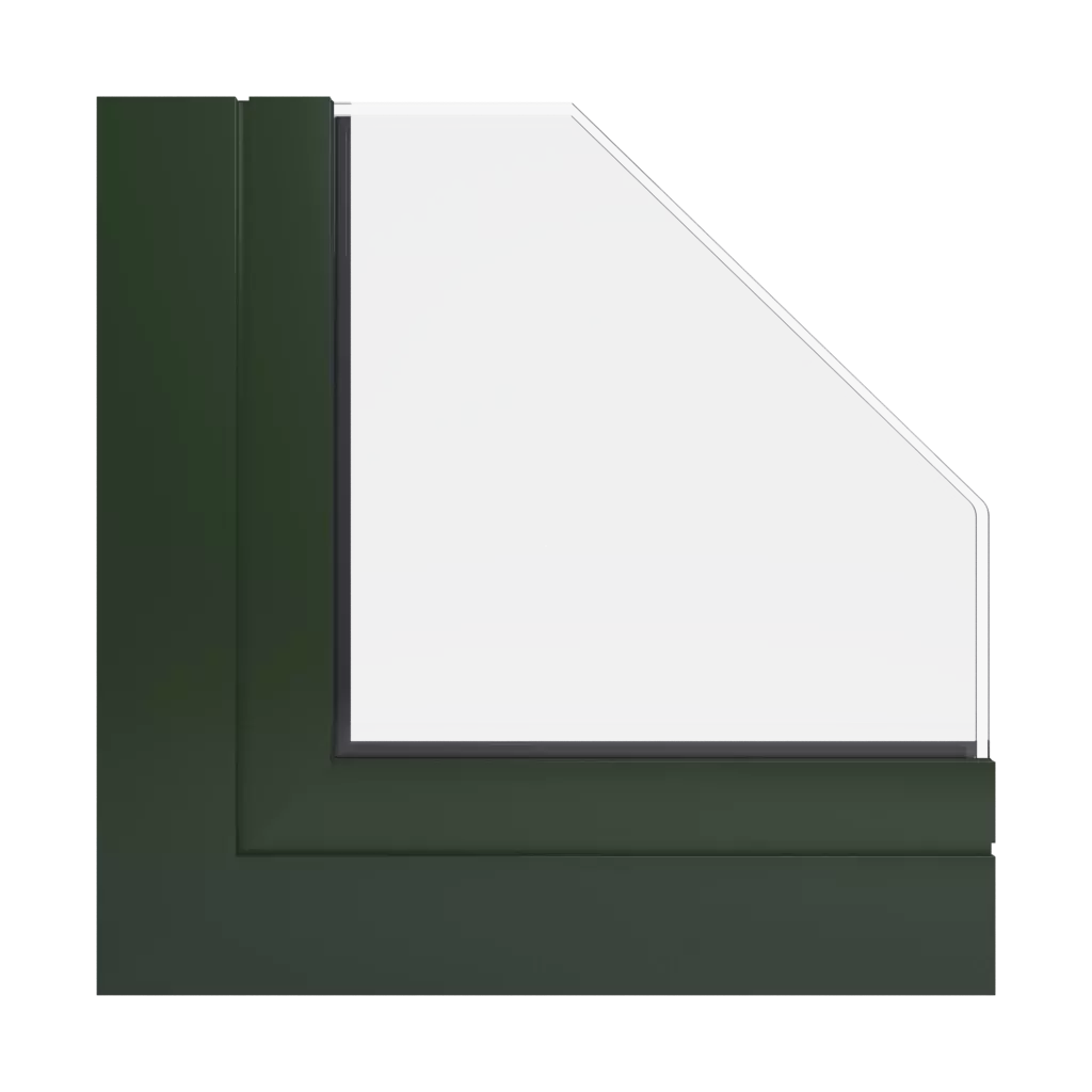 RAL 6007 Bottle green windows window-profiles aliplast ultraglide-%E2%9C%A8