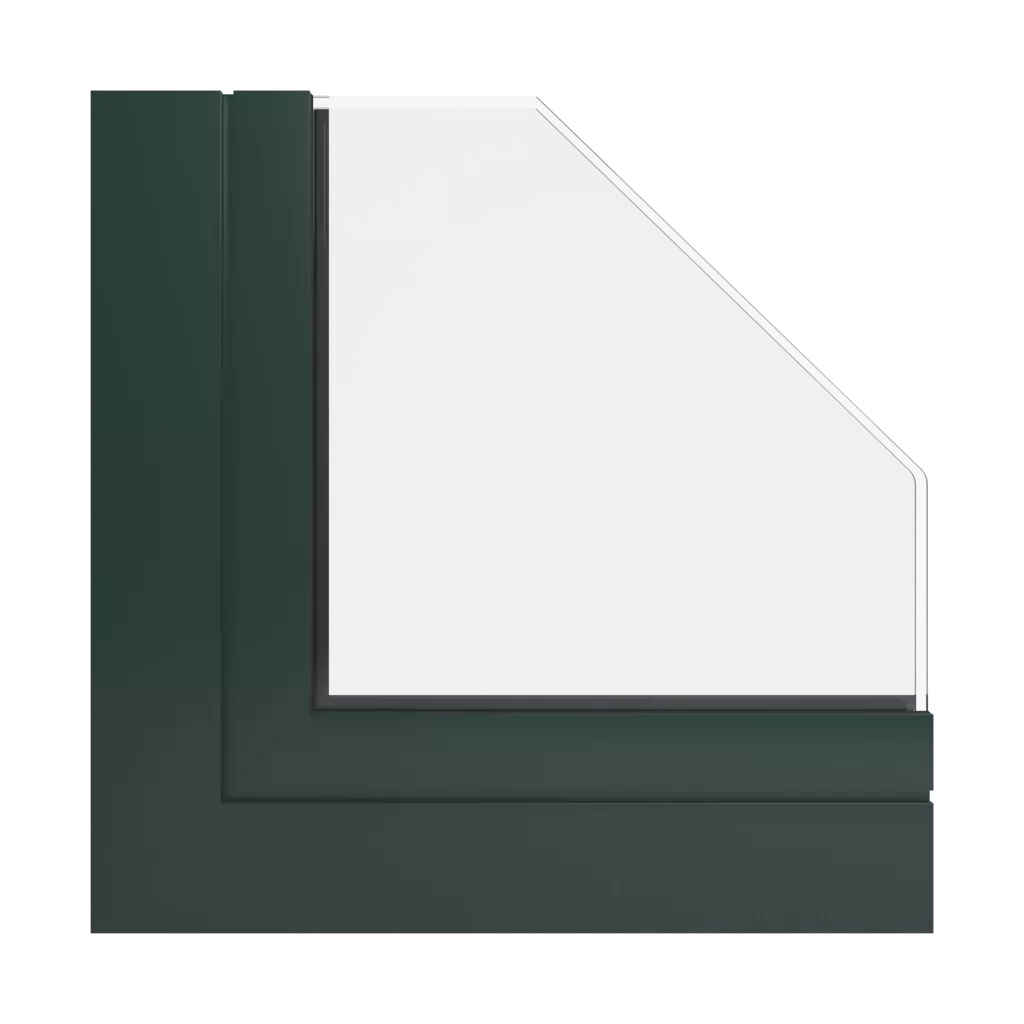RAL 6009 Fir green windows window-profiles aliplast ultraglide-%E2%9C%A8