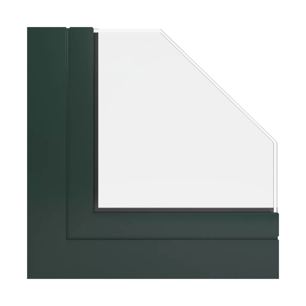 RAL 6009 Fir green windows window-profiles aluprof mb-86ei