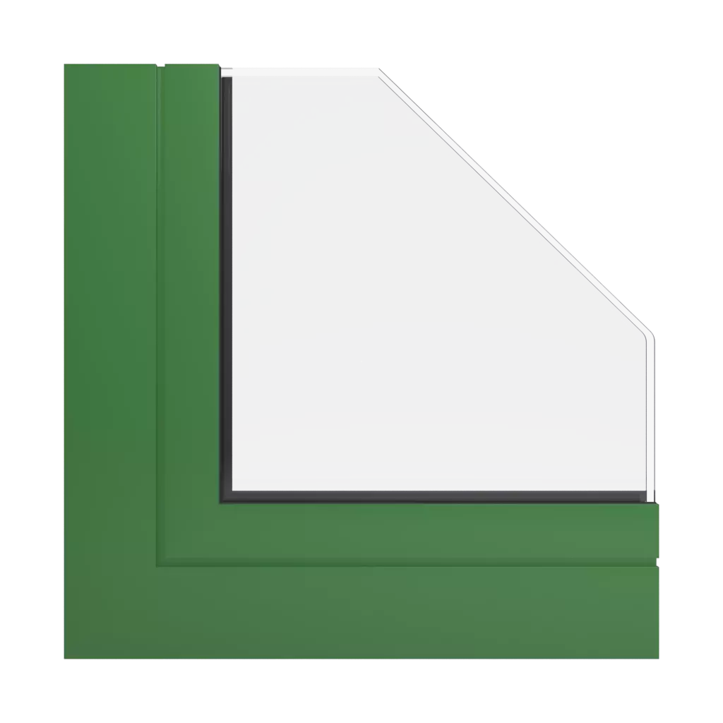 RAL 6011 Reseda green windows window-profiles ponzio pe78n