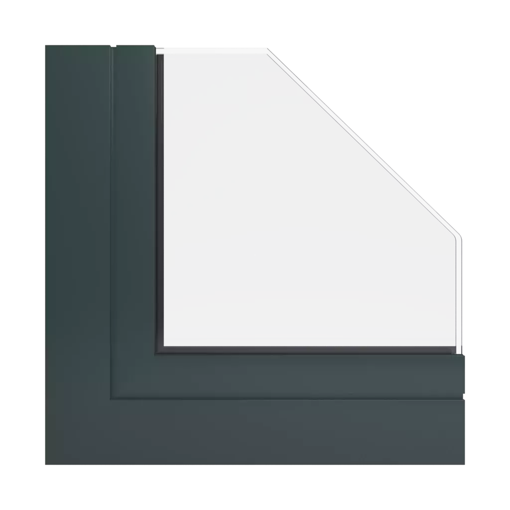 RAL 6012 Black green windows window-profiles aliplast ultraglide-%E2%9C%A8