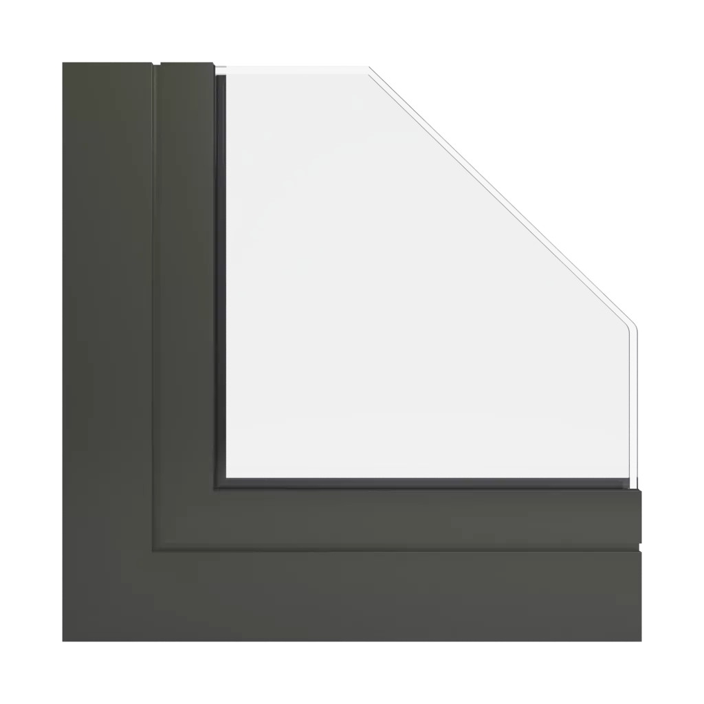 RAL 6014 Yellow olive windows window-profiles ponzio pe78n