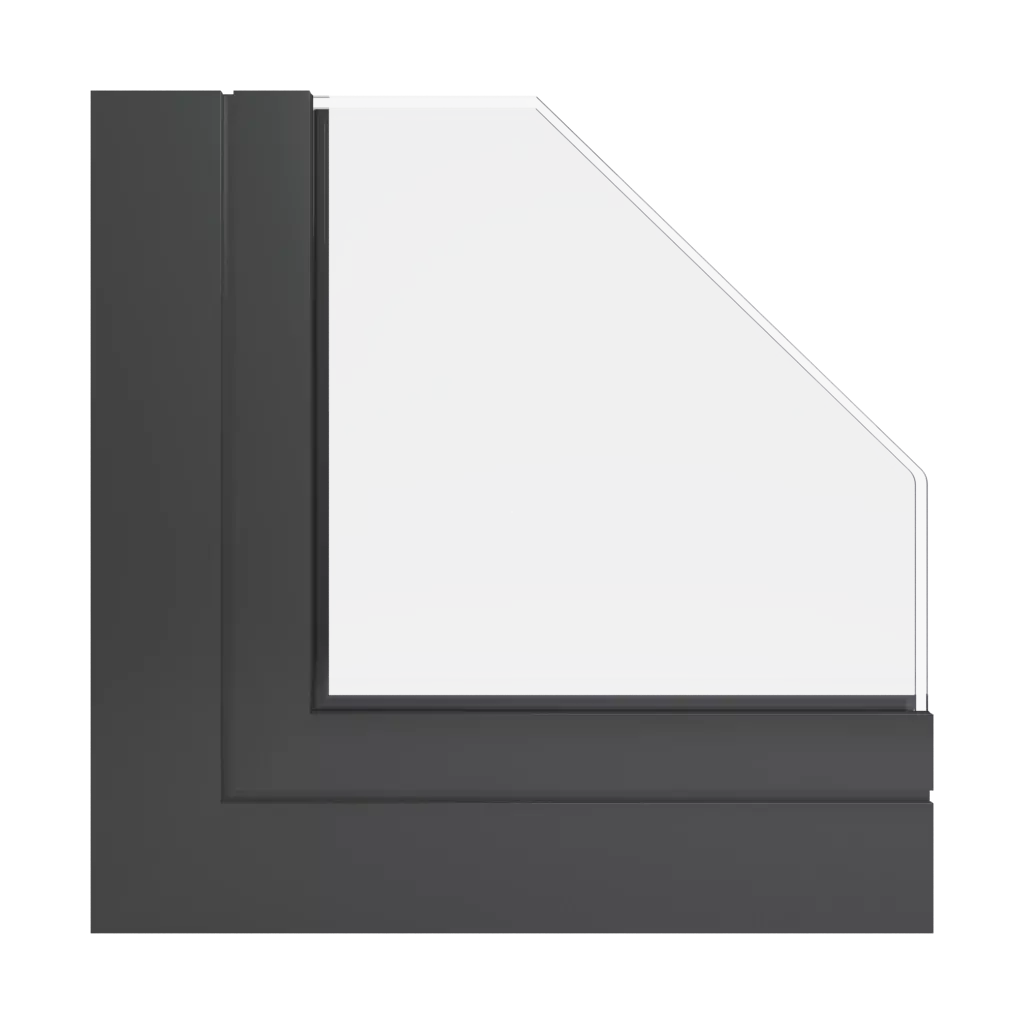 RAL 6015 Black olive windows window-profiles aluprof mb-86ei