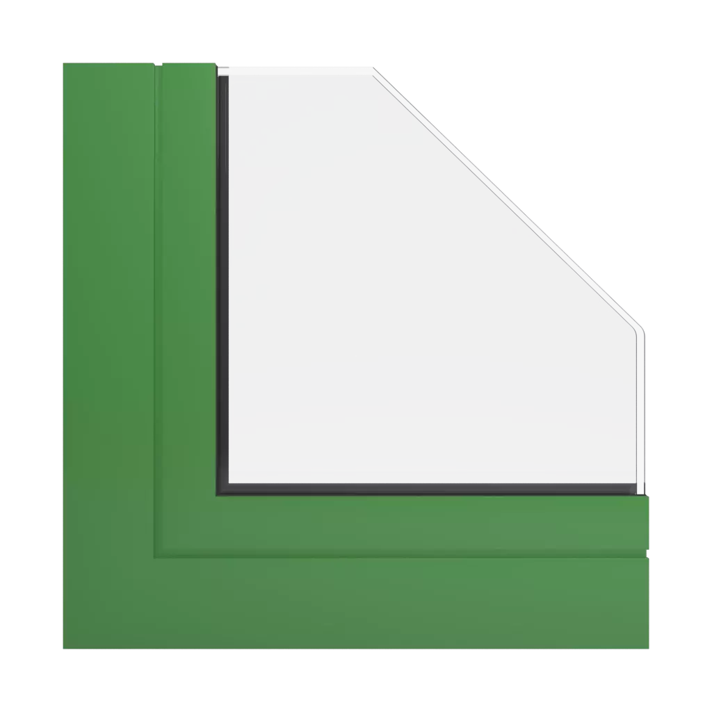 RAL 6017 May green windows window-profiles aluprof mb-70-hi