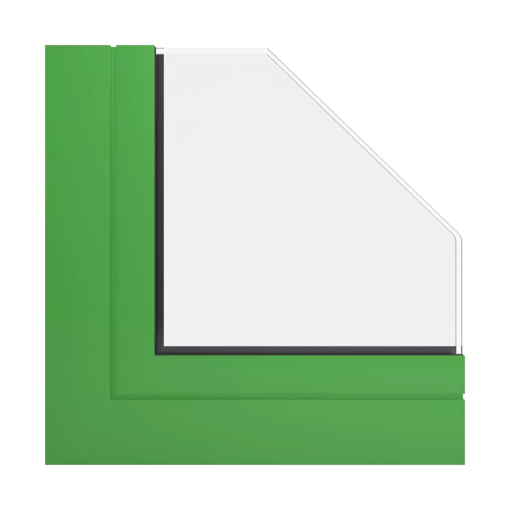 RAL 6018 Yellow green windows window-profiles aluprof mb-sr50n-ei-effect