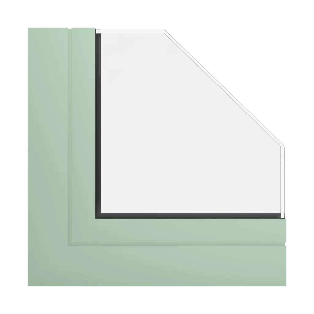 RAL 6019 Pastel green windows window-profiles aluprof mb-60e-ei