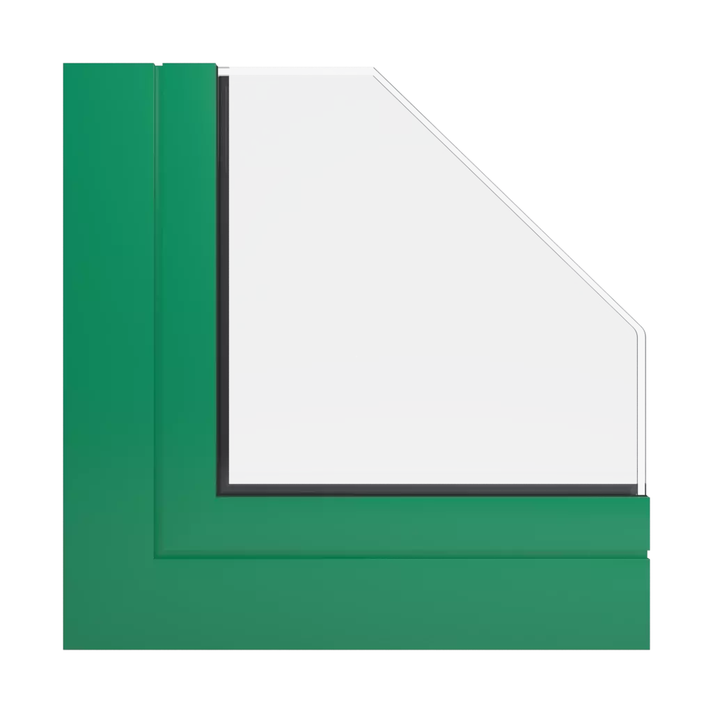 RAL 6024 traffic green windows window-profiles aliplast ultraglide-%E2%9C%A8