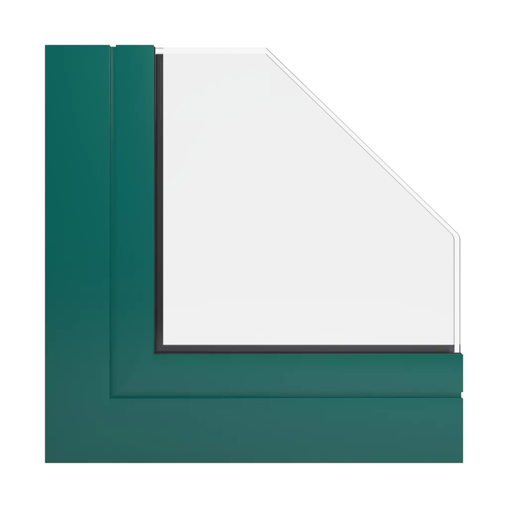 RAL 6026 opal green windows window-profiles aliplast ultraglide-%E2%9C%A8