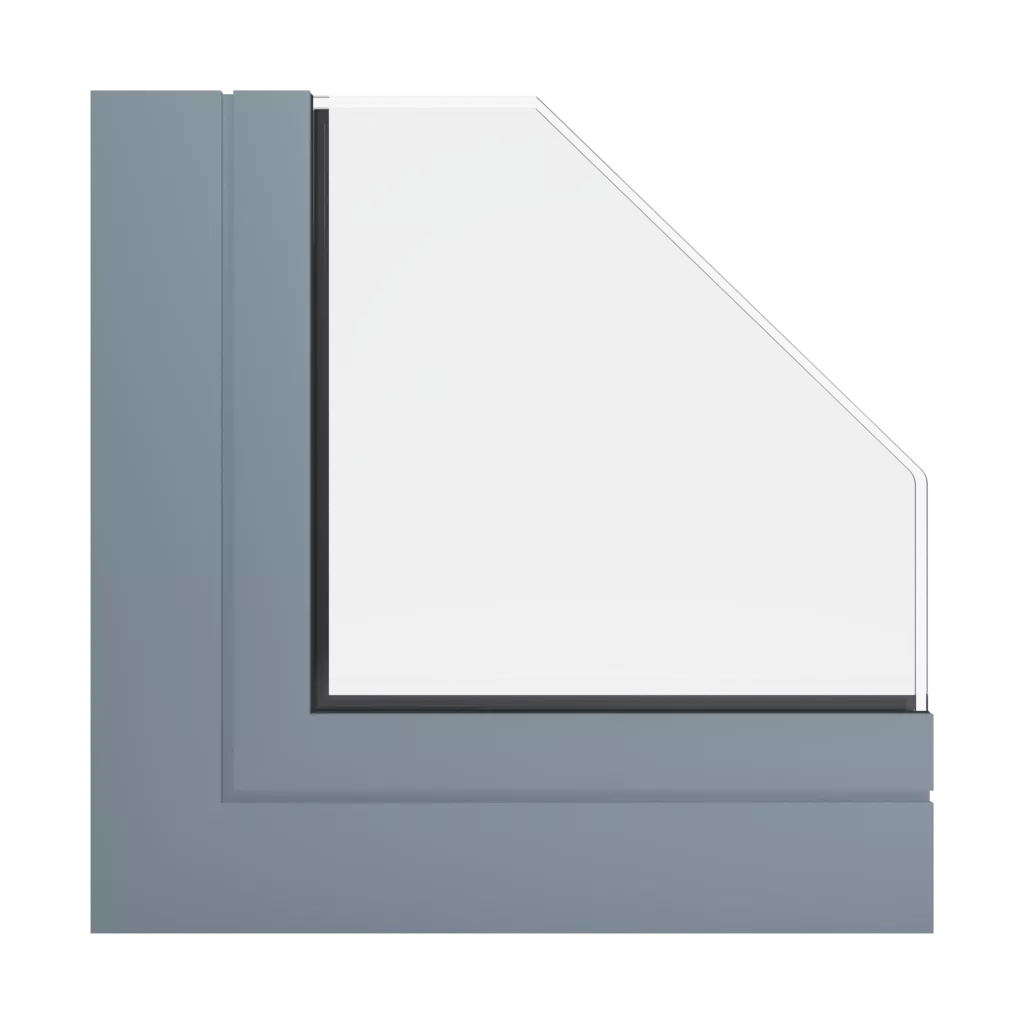 RAL 7000 Squirrel grey windows window-profiles aliplast ultraglide-%E2%9C%A8