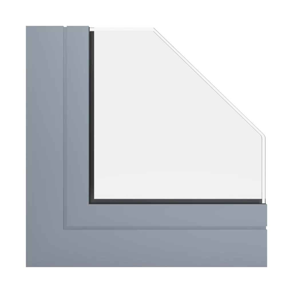 RAL 7004 Signal grey windows window-profiles aluprof mb-70-hi