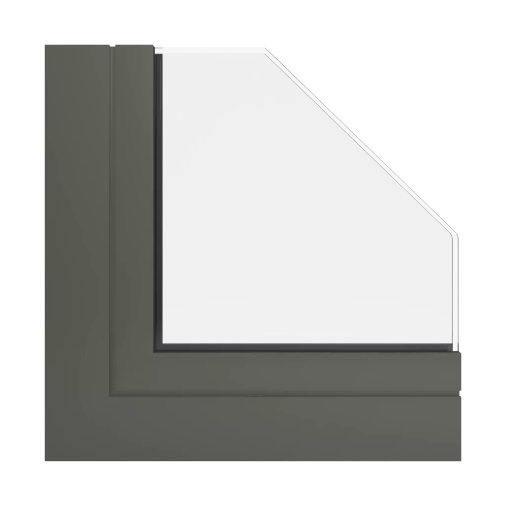 RAL 7013 Brown grey windows window-profiles ponzio sl1600tt-hi