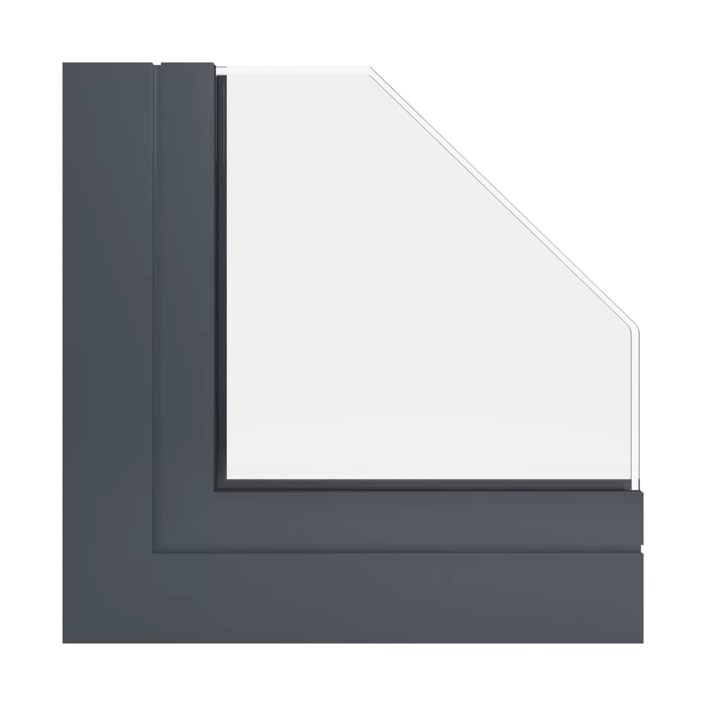 RAL 7024 Graphite grey windows window-profiles aliplast ultraglide-%E2%9C%A8