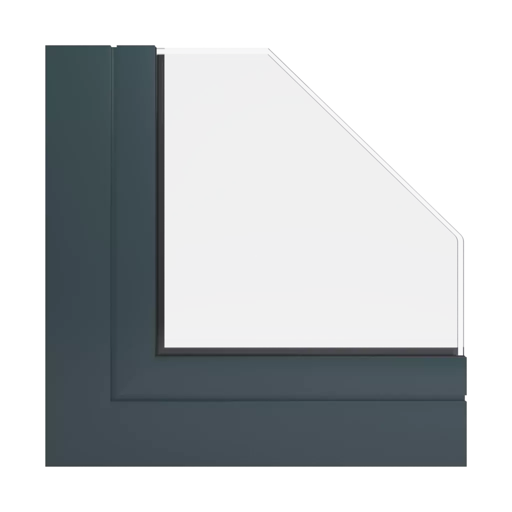 RAL 7026 Granite grey windows window-color ponzio-colors 