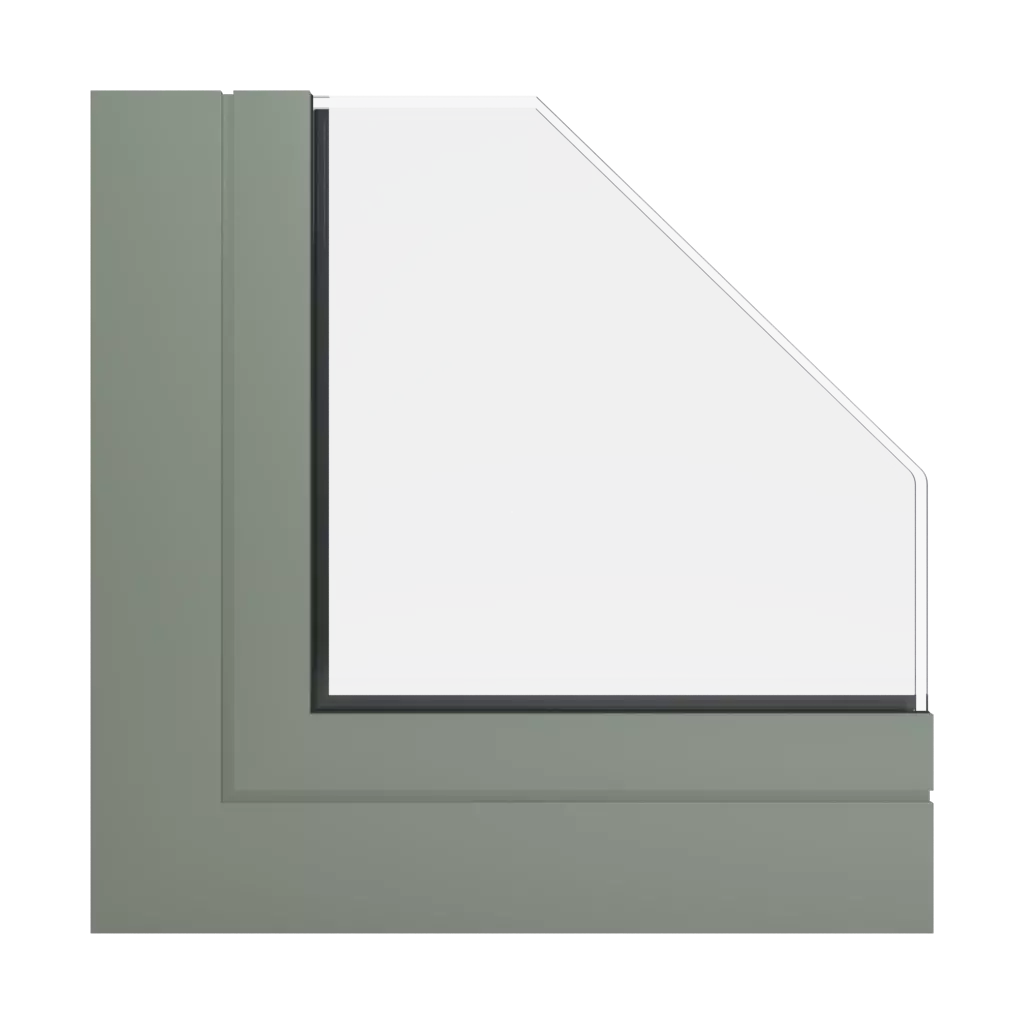 RAL 7033 Cement grey windows window-profiles aluprof mb-60e-ei