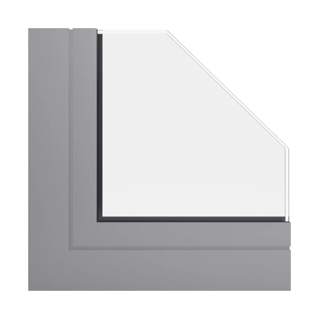 RAL 7036 Platinum grey windows window-profiles aliplast panorama