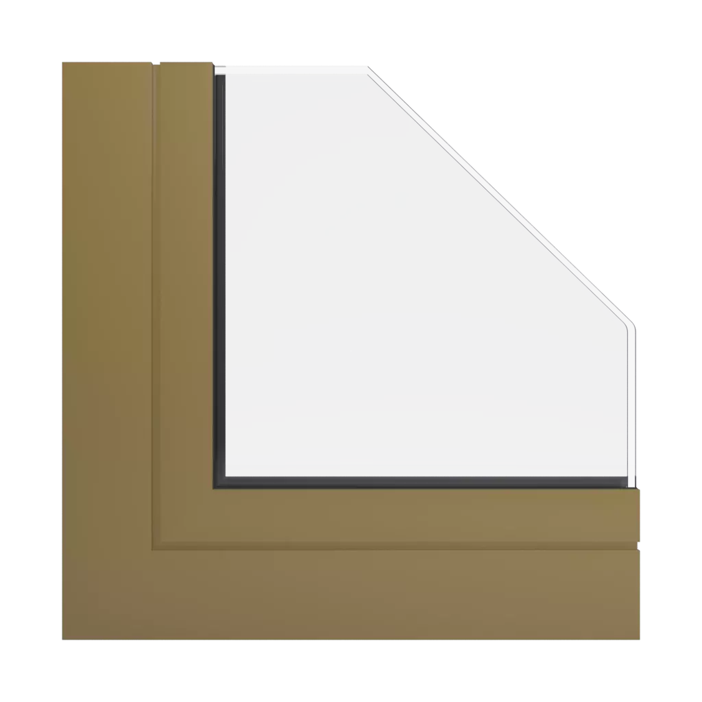 RAL 8000 Green brown windows window-profiles aliplast ultraglide-%E2%9C%A8