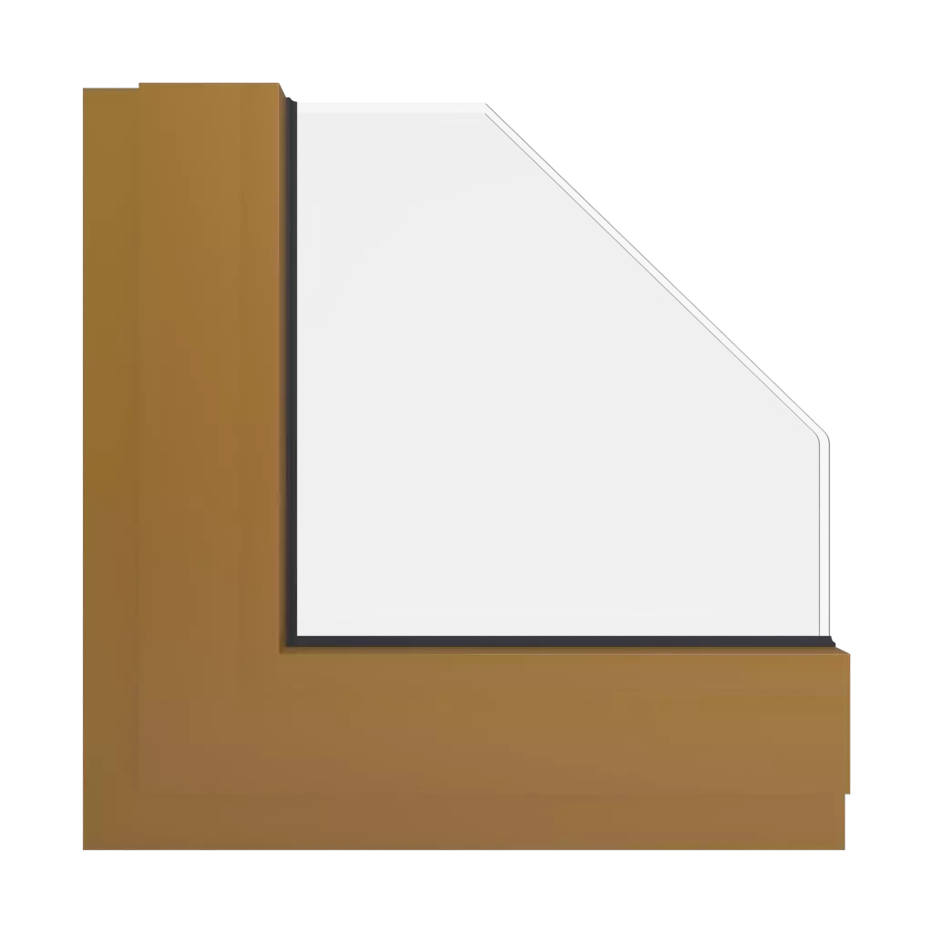 RAL 8001 Ochre brown windows window-color aluminum-ral ral-8001-ochre-brown interior