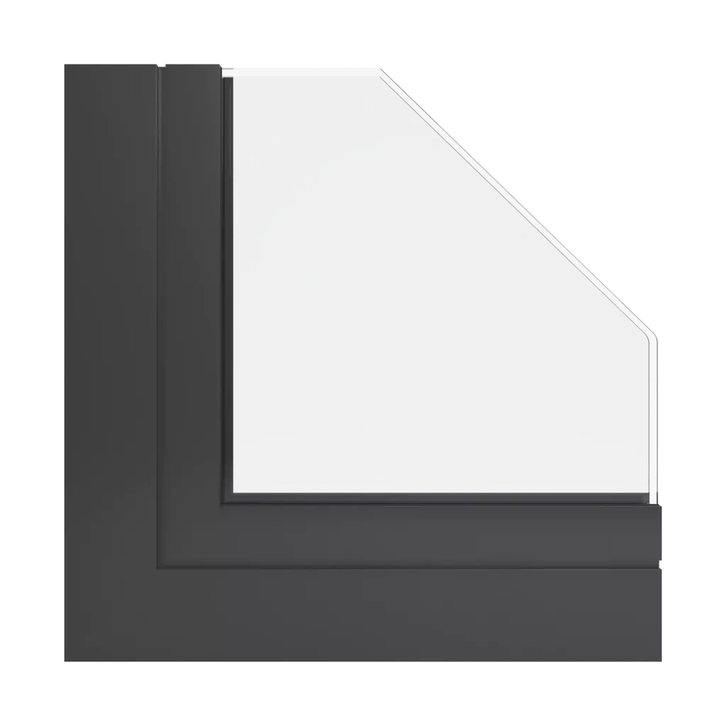 RAL 8019 Grey brown windows window-profiles ponzio sl1600tt-hi