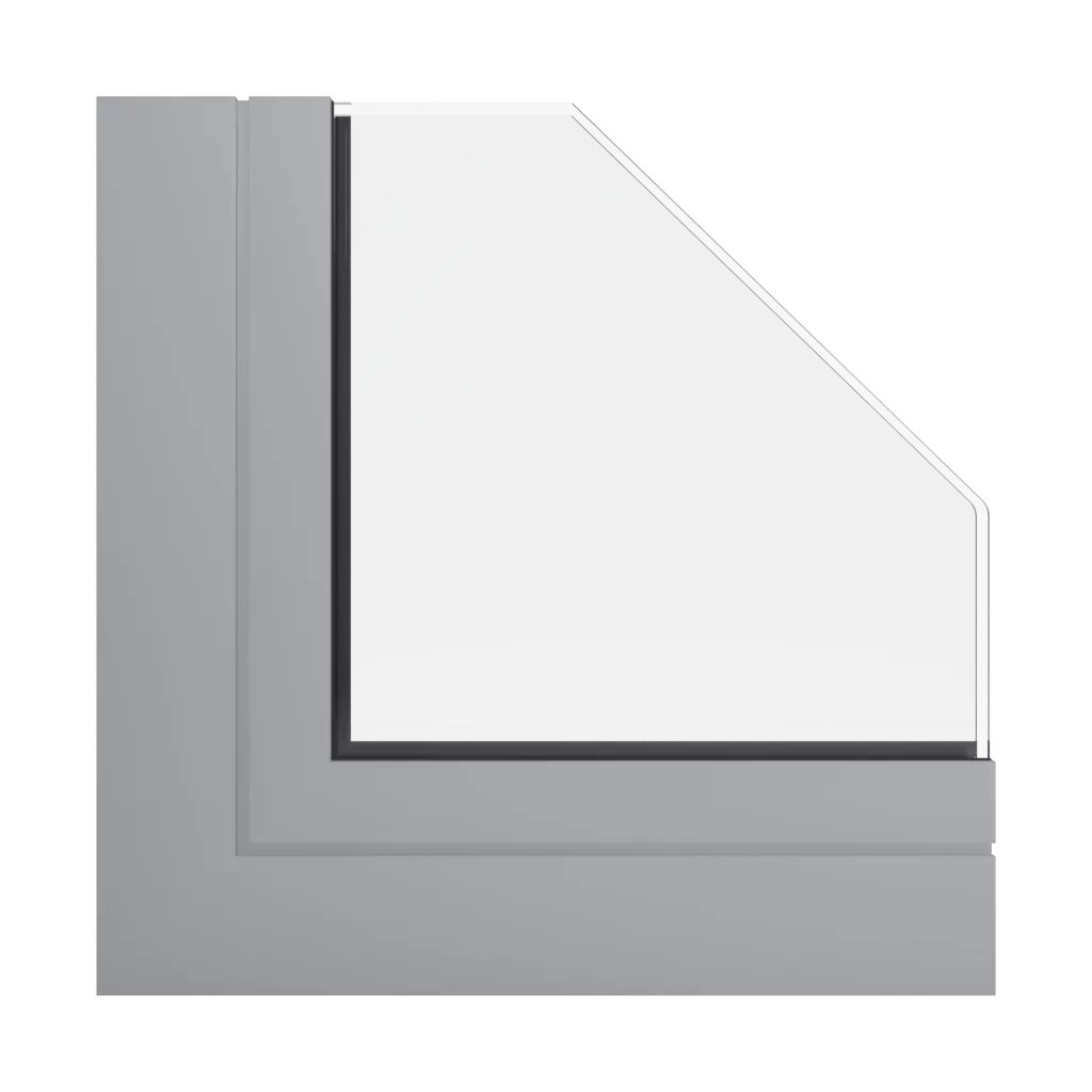 RAL 9006 White aluminium windows window-color ponzio-colors 