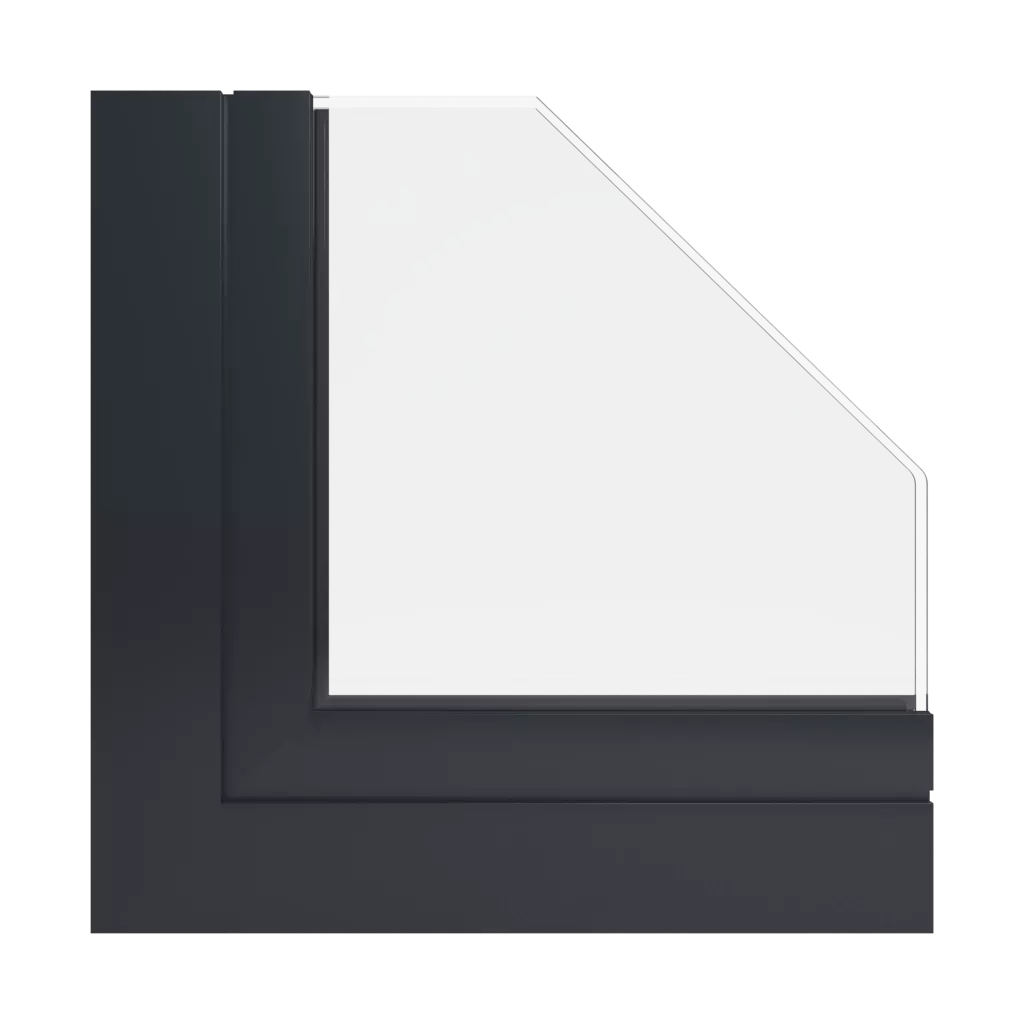 RAL 9011 Graphite black windows window-profiles aliplast ultraglide-%E2%9C%A8